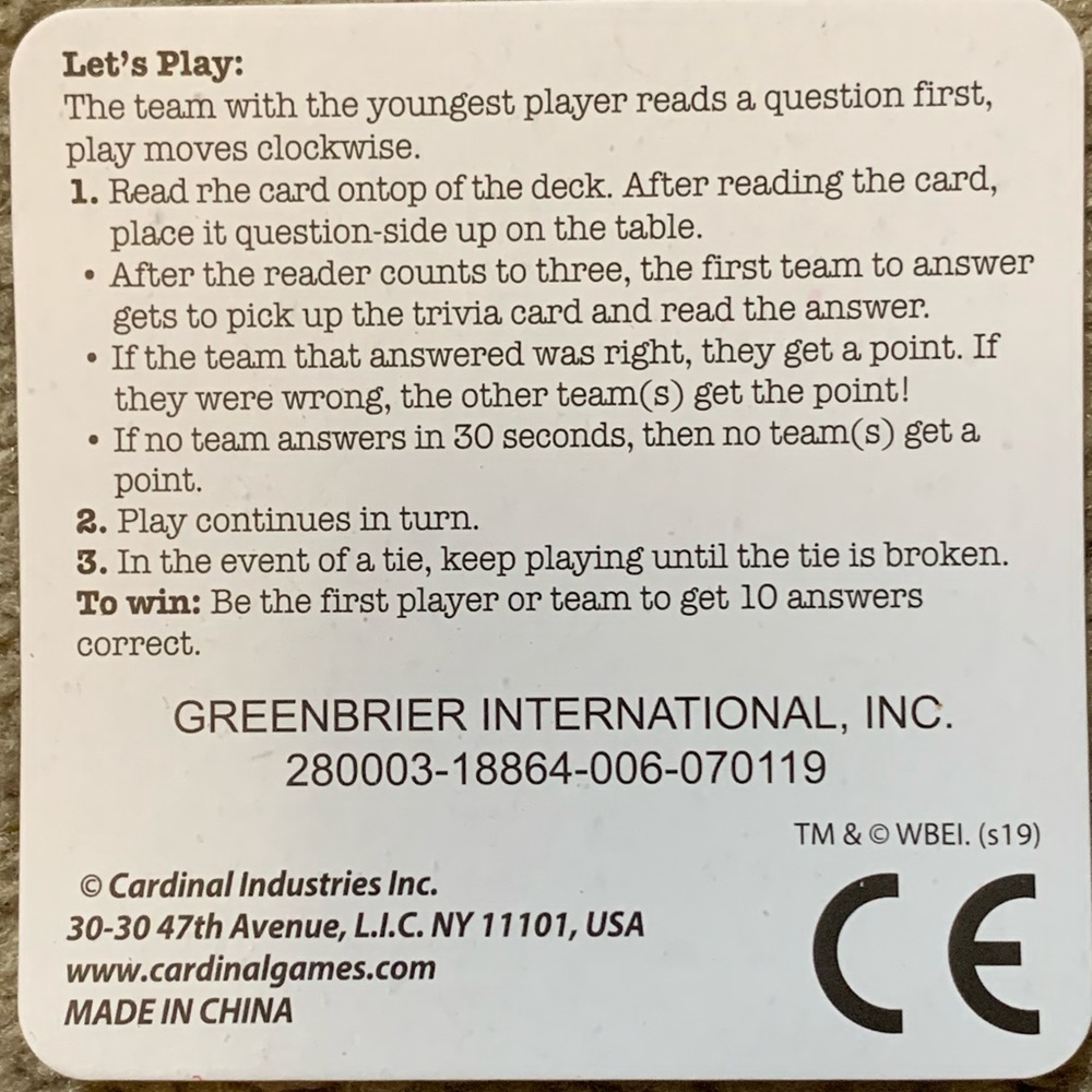 Friends Trivia Card Game - Picture 5 of 5